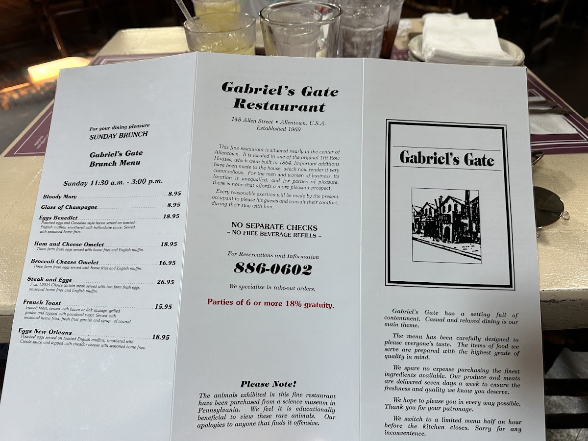 Gabriel's Gate Menu - Image 4